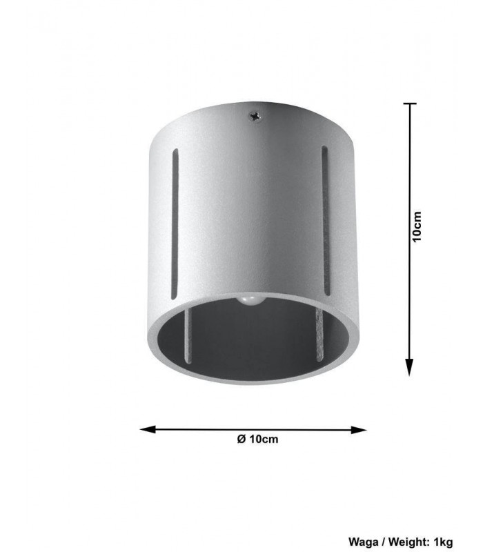 1 Light Flush Ceiling Light Grey, G9 - 3