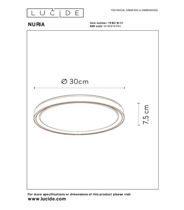 Nuria Modern Flush Ceiling Light-4