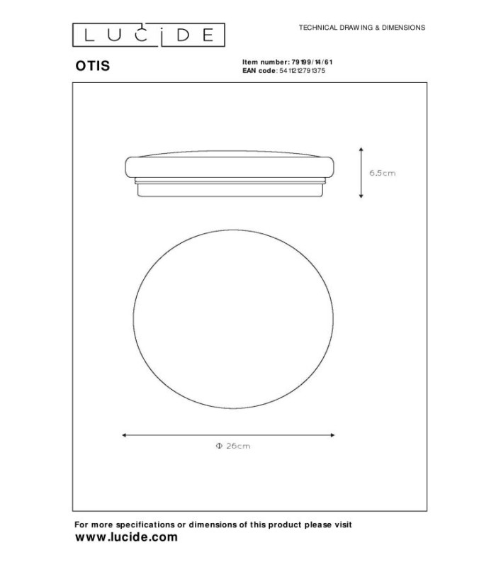 Otis Modern Flush Ceiling Light-7