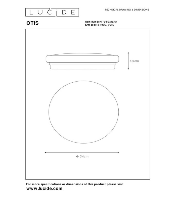 Otis Modern Flush Ceiling Light-4