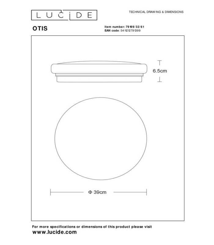 Otis Modern Flush Ceiling Light-4