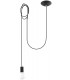 1 Light Ceiling Pendant Black, E27 - 1