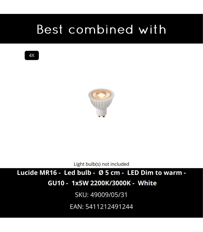 Punch Classic Ceiling spotlight - 4xGU10 - White