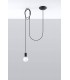 1 Light Ceiling Pendant Black, E27 - 2