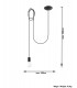 1 Light Ceiling Pendant Black, E27 - 4