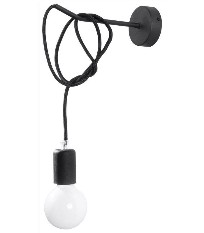 1 Light Wall Light Black, E27 - 1