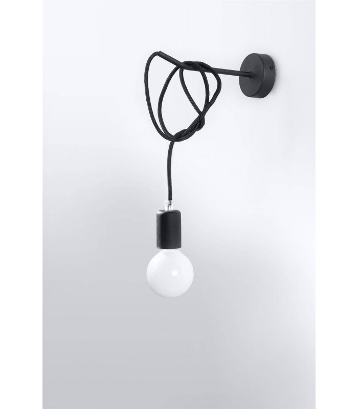1 Light Wall Light Black, E27 - 3