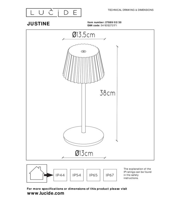 Justine Cottage Rechargeable Table lamp Outdoor-13