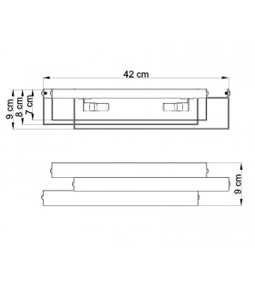 2 Light Wall Light White, G9 - 2
