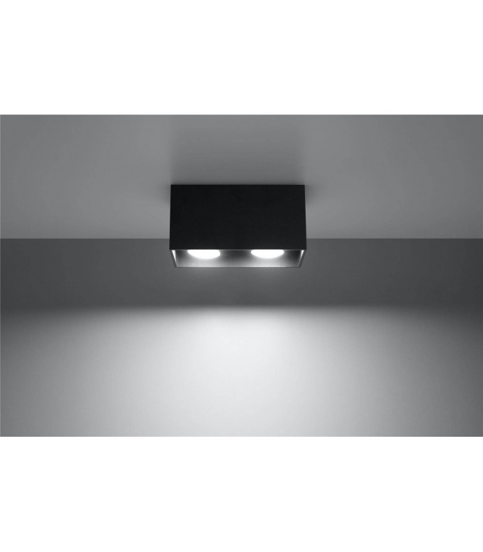2 Light Ceiling Black, GU10 - 3