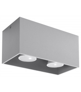2 Light Ceiling Grey, GU10 - 1