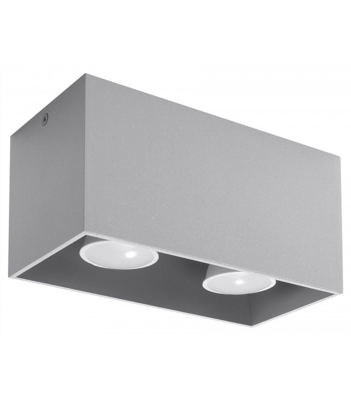 2 Light Ceiling Grey, GU10 - 1