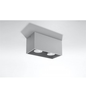 2 Light Ceiling Grey, GU10 - 2