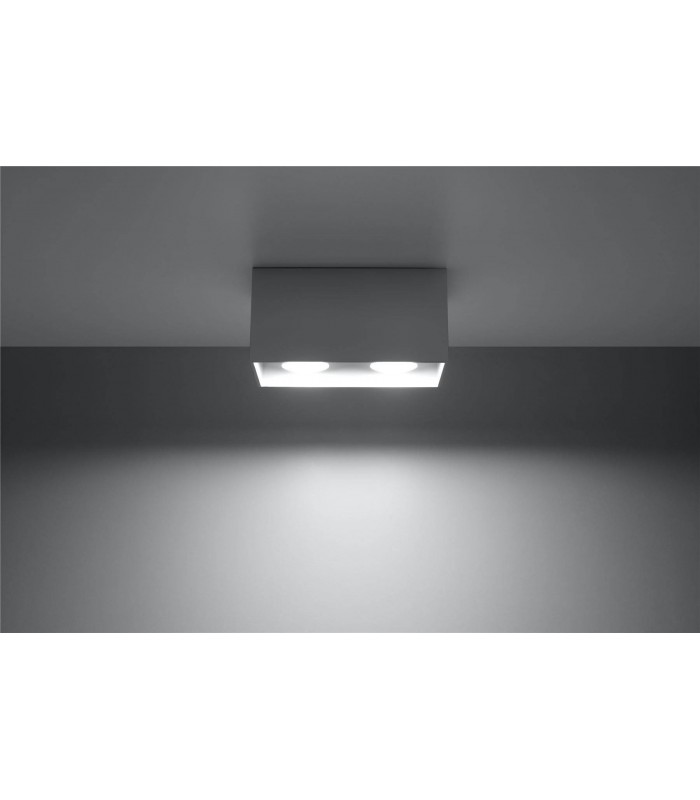 2 Light Ceiling Grey, GU10 - 3