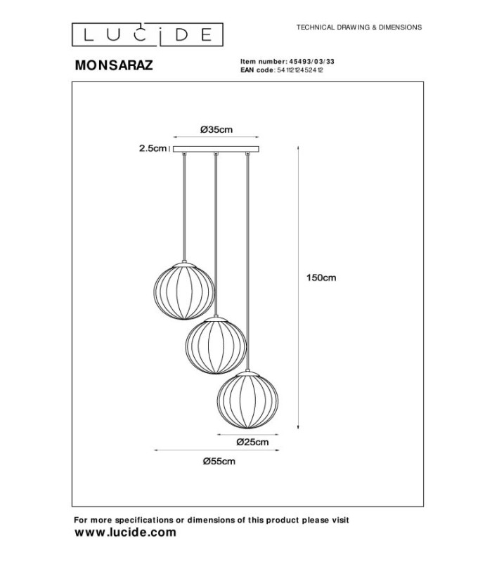 Monsaraz Retro Pendant light-11
