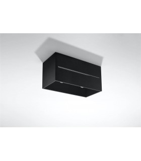 2 Light Ceiling Black, GU10 - 2