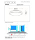 Dasher Modern Flush ceiling light Bathroom-7