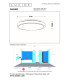 Dasher Modern Flush ceiling light Bathroom-7