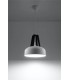 1 Light Dome Ceiling Pendant White, Black, E27 - 2