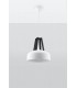 1 Light Dome Ceiling Pendant White, Black, E27 - 4