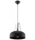 1 Light Dome Ceiling Pendant Black, White, E27 - 1