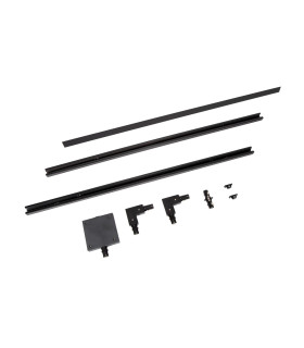 TRACK Starter set - 1-circuit Track lighting system - 2 meters - Black-1