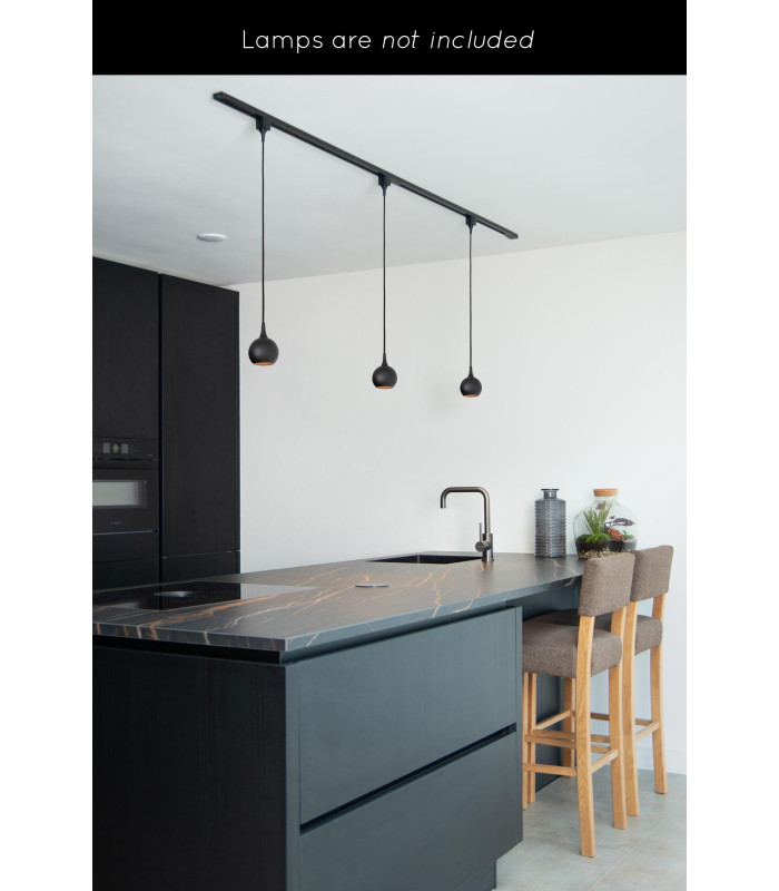 TRACK Starter set - 1-circuit Track lighting system - 2 meters - Black-3
