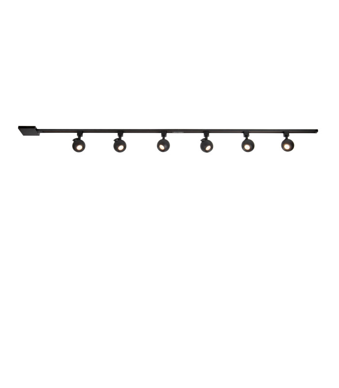 TRACK Starter set - 1-circuit Track lighting system - 2 meters - Black-12