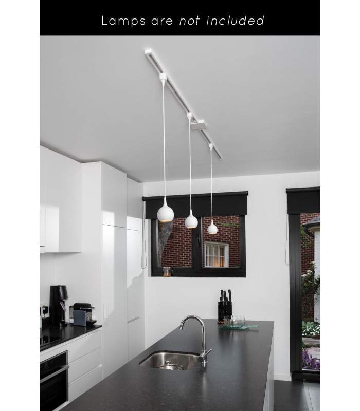 TRACK Starter set - 1-circuit Track lighting system - 2 meters - White-4