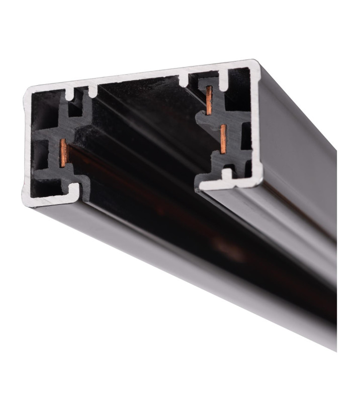 TRACK Track - 1-circuit Track lighting system - 1 meter - Black (Extension)-4