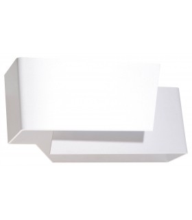 1 Light Flush Wall Light White, G9 - 1