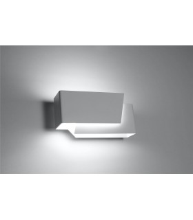 1 Light Flush Wall Light White, G9 - 2
