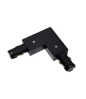 TRACK L-connector - 1-circuit Track lighting system - Left - Black (Extension)-1