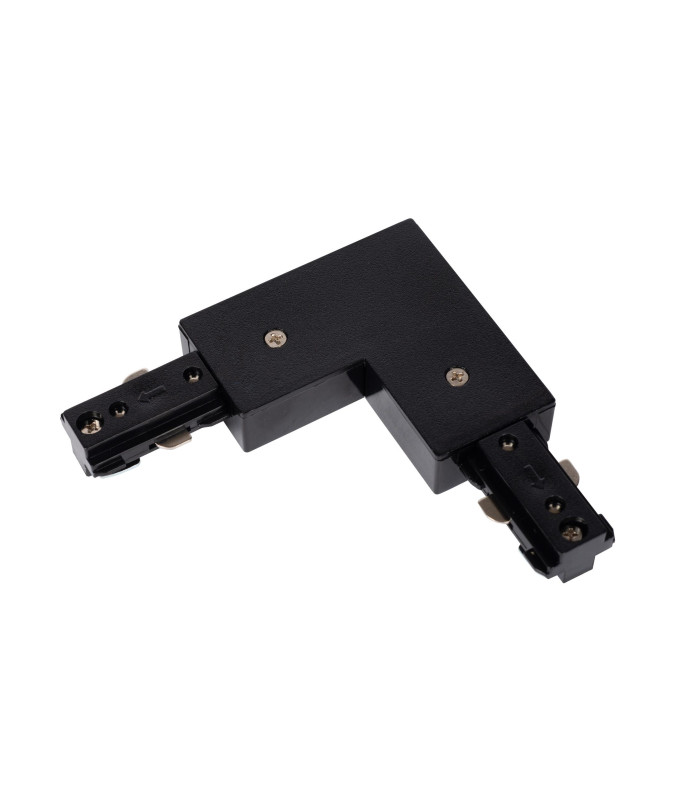 TRACK L-connector - 1-circuit Track lighting system - Left - Black (Extension)-1