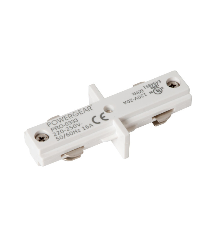 TRACK I-connector - 1-circuit Track lighting system - White (Extension)-3