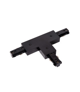 TRACK T-connector - 1-circuit Track lighting system - Black (Extension)-1