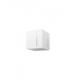 1 Light Flush Wall Light White, G9 - 1