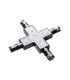 TRACK X-connector - 1-circuit Track lighting system - Black (Extension)-3