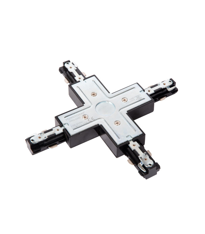 TRACK X-connector - 1-circuit Track lighting system - Black (Extension)-3