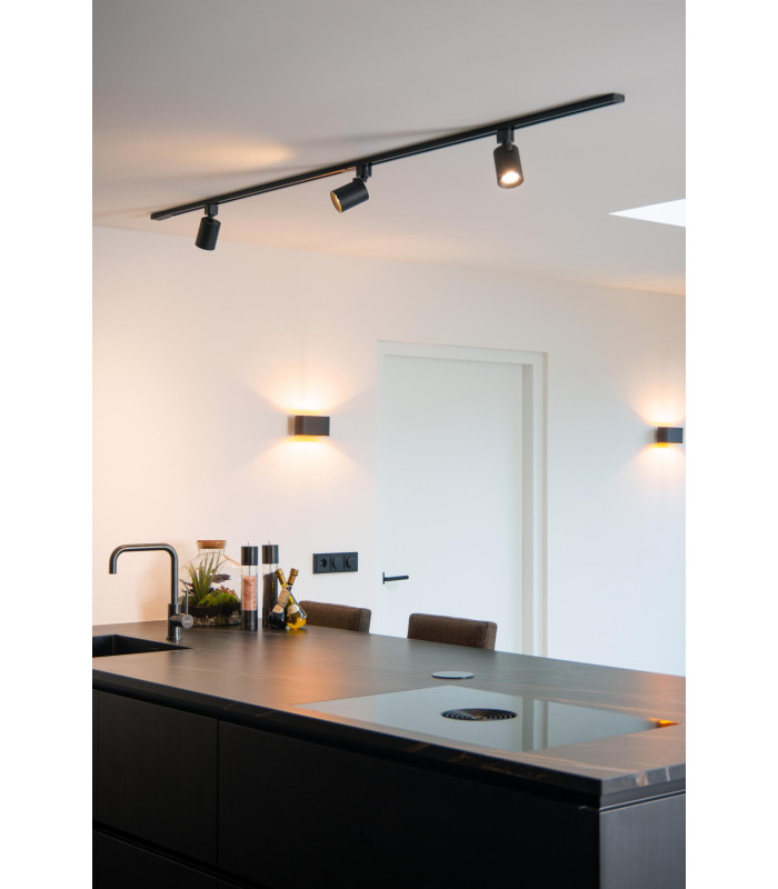 TRACK NIGEL Track spot - 1-circuit Track lighting system - 1xGU10 - Black (Extension)-4