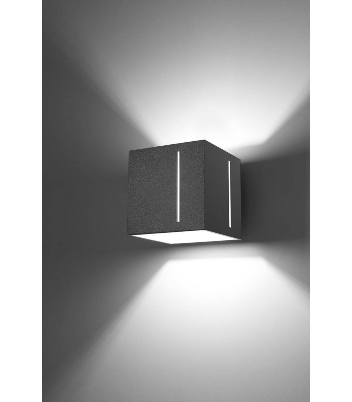 1 Light Flush Wall Light Grey, G9 - 3
