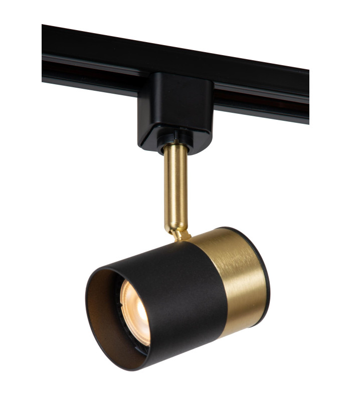 TRACK FLORIS Track spot - 1-circuit Track lighting system - 1xGU10 - Black (Extension)-1