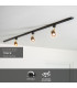 TRACK FLORIS Track spot - 1-circuit Track lighting system - 1xGU10 - Black (Extension)-2