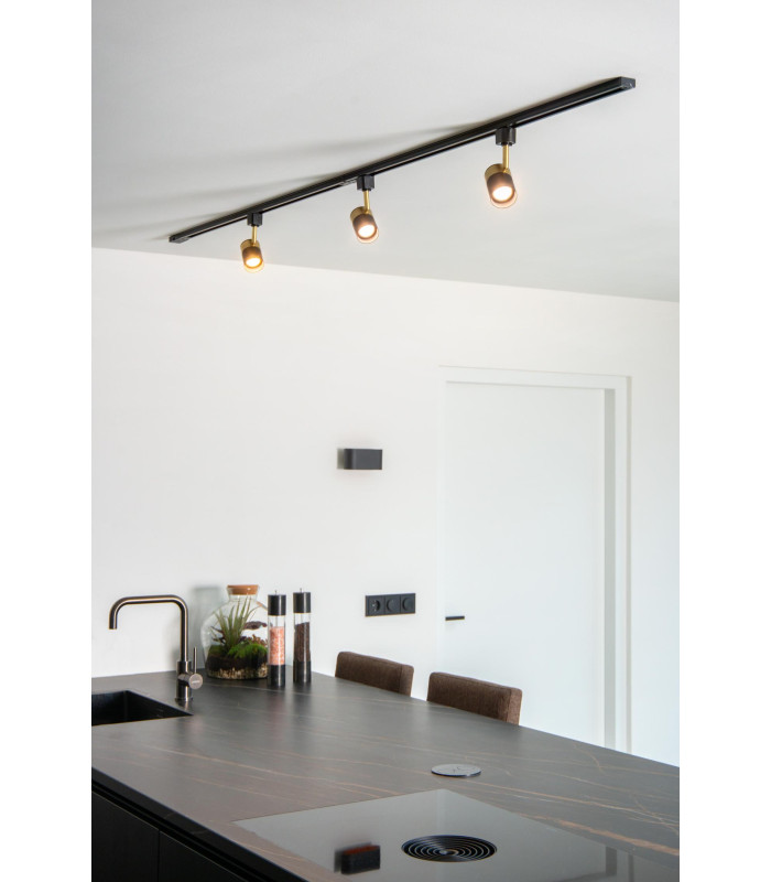TRACK FLORIS Track spot - 1-circuit Track lighting system - 1xGU10 - Black (Extension)-4