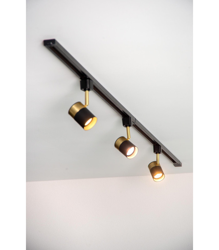 TRACK FLORIS Track spot - 1-circuit Track lighting system - 1xGU10 - Black (Extension)-6