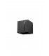 1 Light Flush Wall Light Black, G9 - 1
