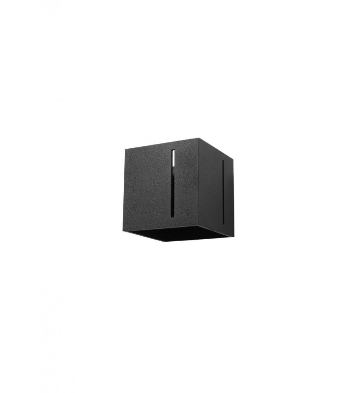 1 Light Flush Wall Light Black, G9 - 1