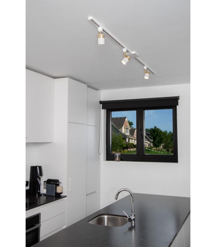 TRACK FLORIS Track spot - 1-circuit Track lighting system - 1xGU10 - White (Extension)-7