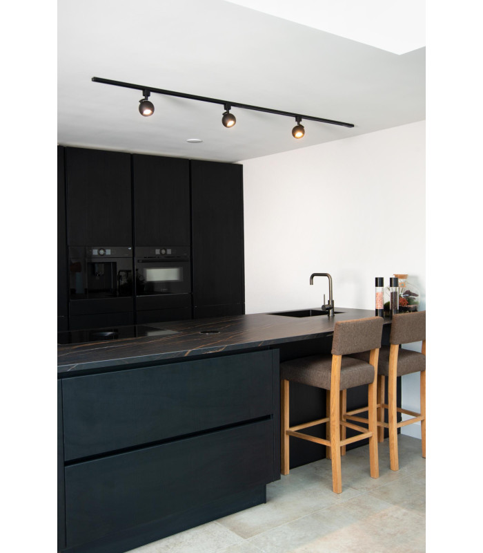 TRACK FAVORI Track spot - 1-circuit Track lighting system - 1xGU10 - Black (Extension)-4