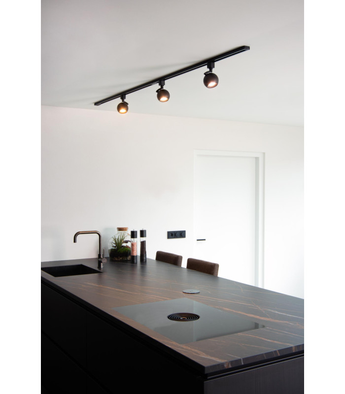 TRACK FAVORI Track spot - 1-circuit Track lighting system - 1xGU10 - Black (Extension)-6